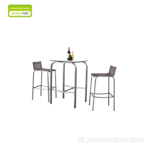 Teslin bar cadeira com mobília de mesa de bar
